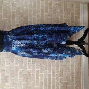 Desigual Women's Blue Batik Summer Skirt (SzS)